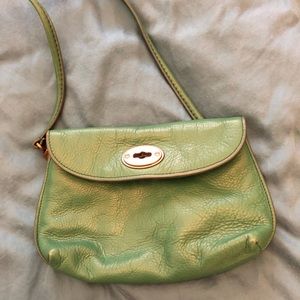 Green Fossil cross body